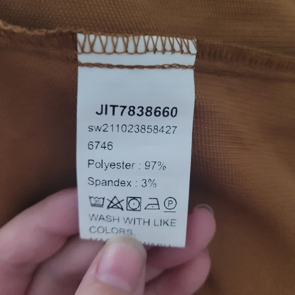 Shein Corduroy Camel Shacket/Cardigan - Picture 3 of 3